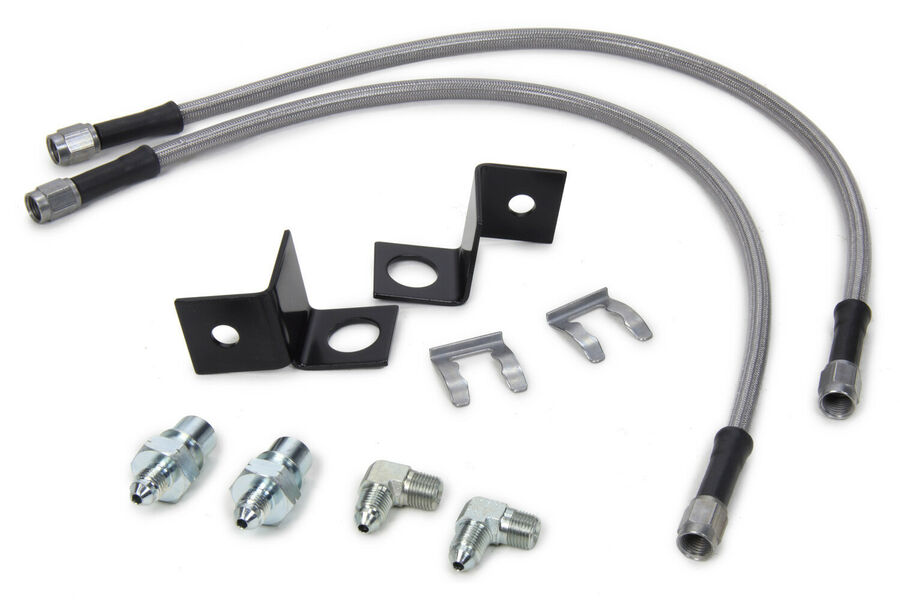 3AN Straight Inlet & Straight Outlet Front Brake Hose Kit for 2003-2011 Ford Fullsize