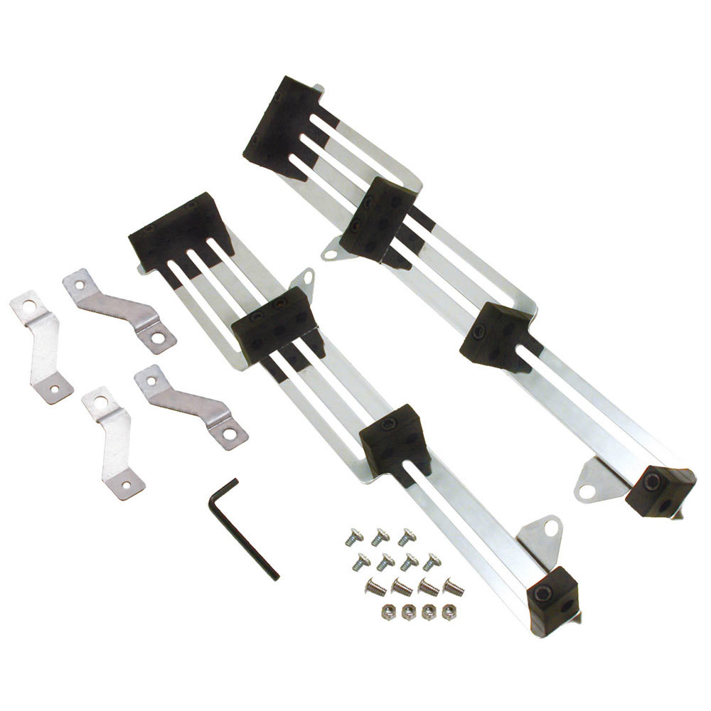 SPE18483 7-8.8 mm Spark Plug 4-Wire Loom Kit - Valve Cover Mount, Chrome & Black