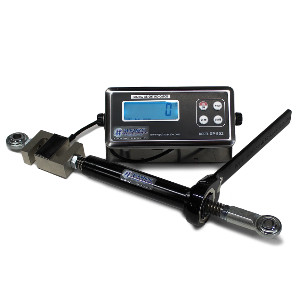 WEHWM414-7-R 7 in. Ratcheting Load Pull Stick with Digital Screen, Black