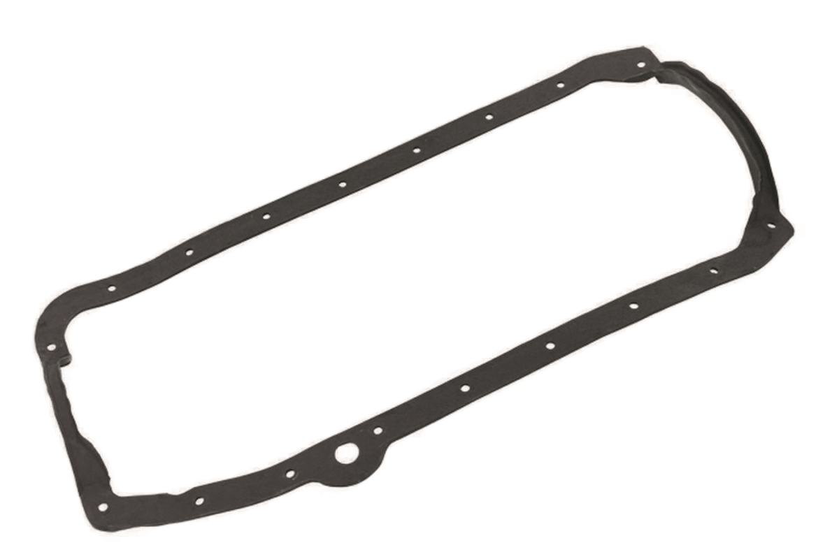 Steel Core Rubber Oil Pan Gasket - Black - 2 Piece - Durable Design