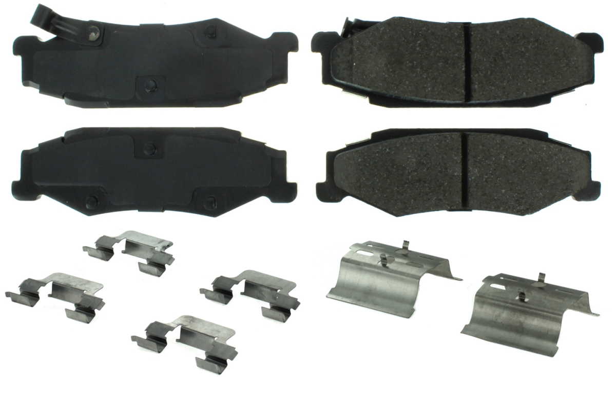 CBP105.07320 Posi-Quiet Ceramic Brake Pads with Shims & Hardware for 1997-2009 Corvette
