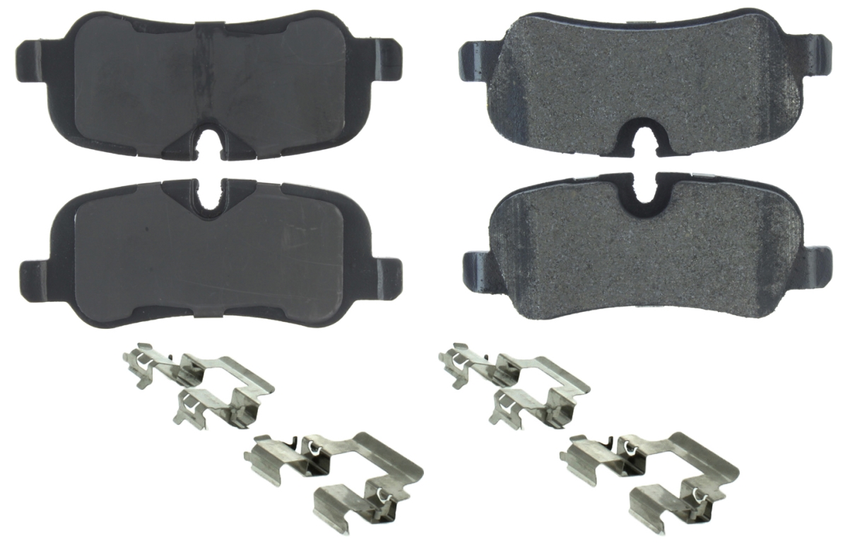 CBP104.10990 Posi-Quiet Semi-Metallic Front Brake Pads with Hardware for 2010-2013 Land Rover