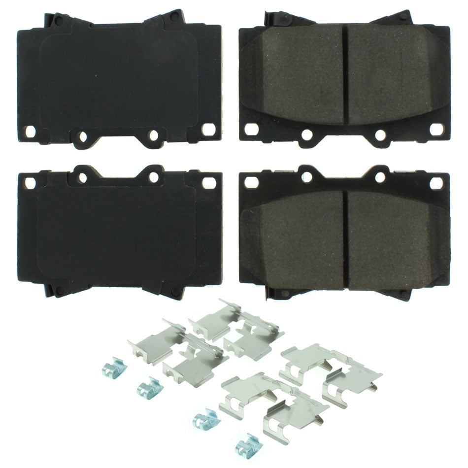 CBP105.07720 Posi-Quiet Ceramic Brake Pads with Shims & Hardware for 1998-2007 Toyota Land Cruiser