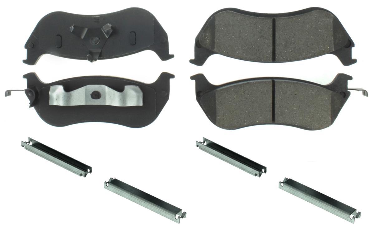 Premium Semi-Metallic Brake Pads with Shims & Hardware for 1996-2002 Ford Crown Victoria