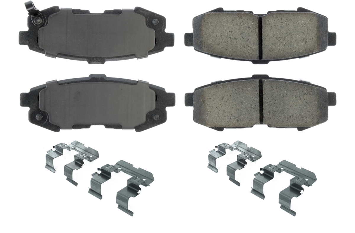 Posi-Quiet Ceramic Brake Pads with Shims & Hardware for 2004-2006 Mazda MPV