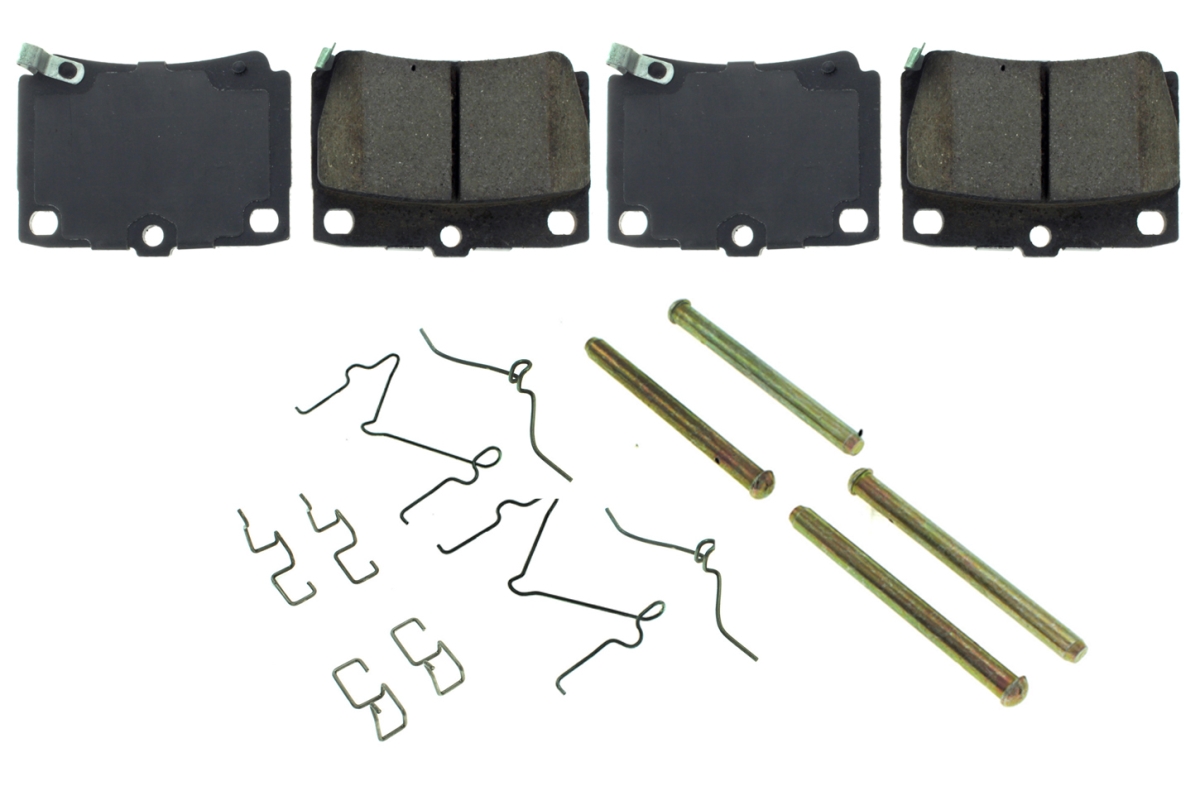 CBP105.07330 Posi-Quiet Ceramic Brake Pads with Shims & Hardware for 1997-2004 Mitsubishi Montero