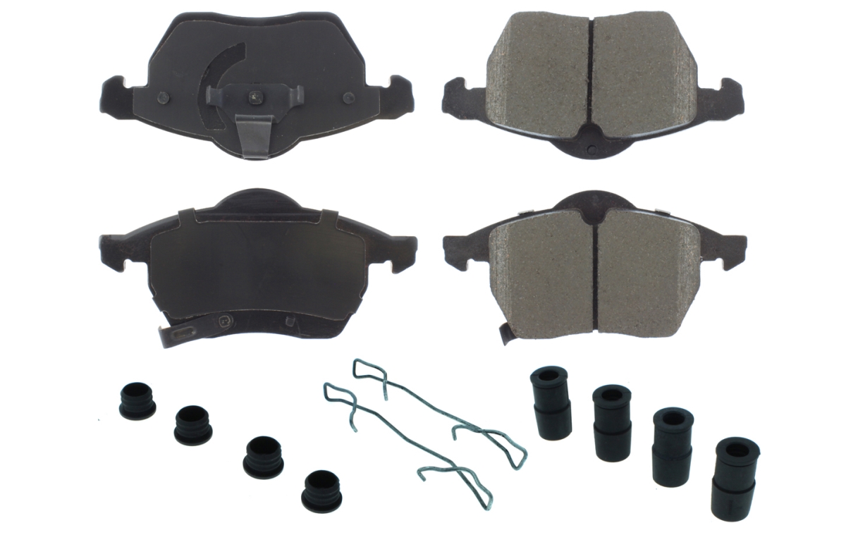 CBP105.08190 Posi-Quiet Ceramic Brake Pads with Shims & Hardware for 2000-2005 Saturn Midsize Sedan