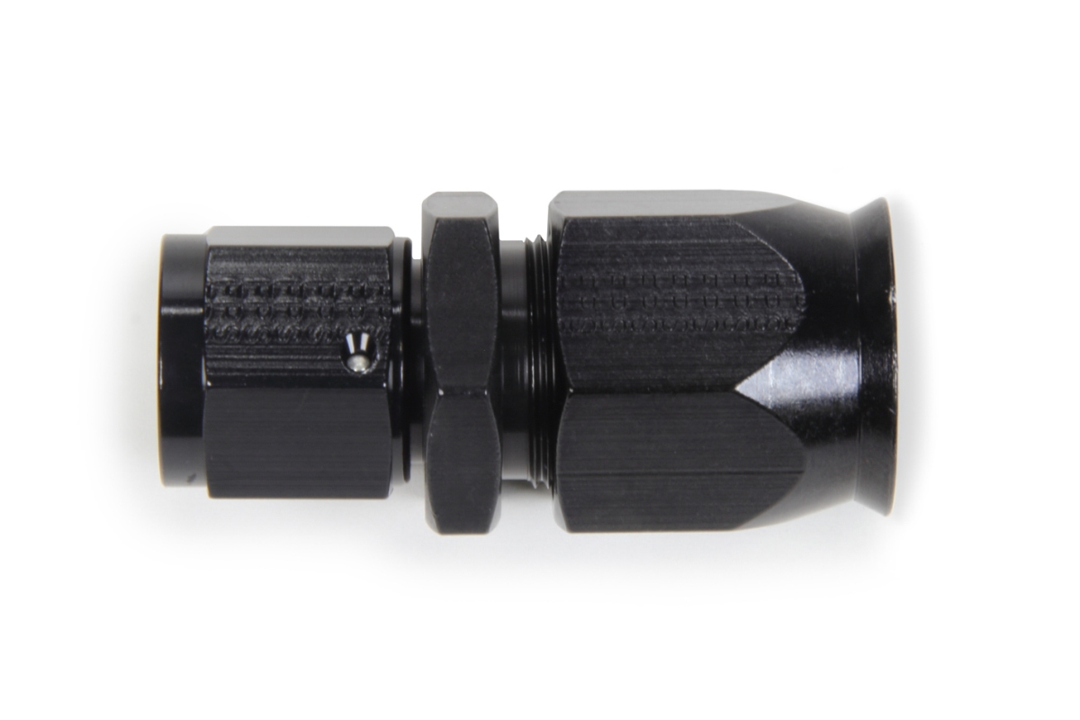 No.10 Race Rite Hose End Fitting Straight, Black