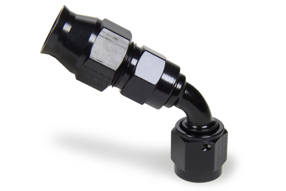 No.6 Race Rite 60 deg Hose End Fitting, Black