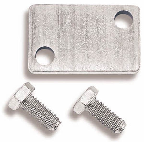 HLY301-20 Fasteners Choke Blockoff Plate for Small Block Chevy - Natural