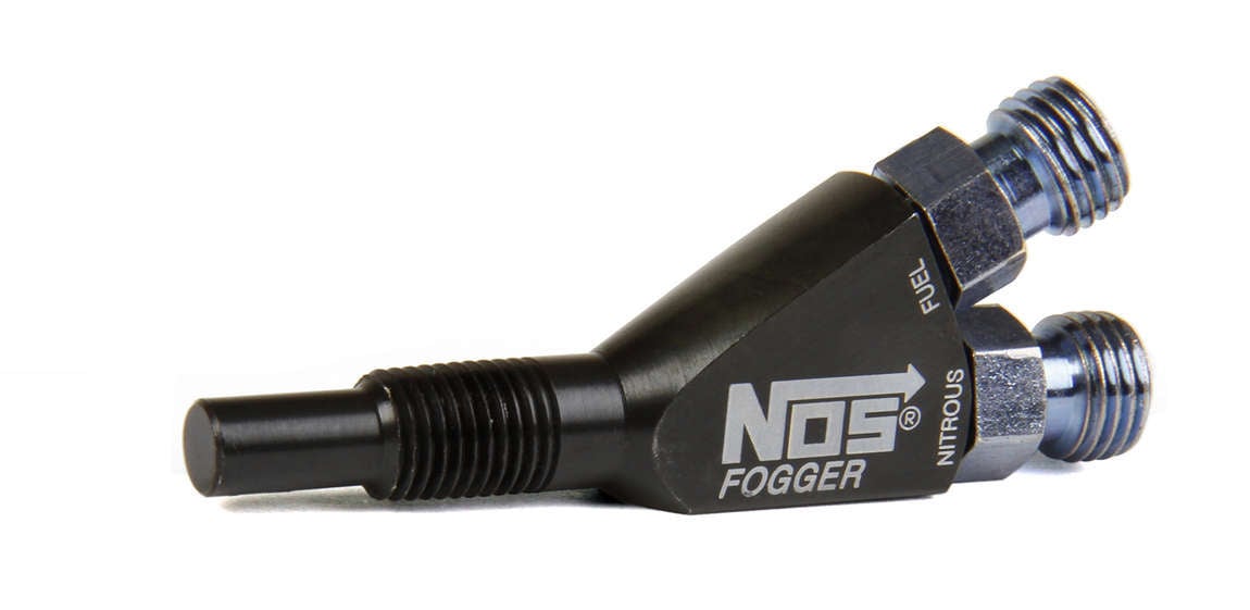 NOS13700B 0.062 in. NPT 90 deg Fogger-2 Nitrous Oxide Nozzle - Black Anodize