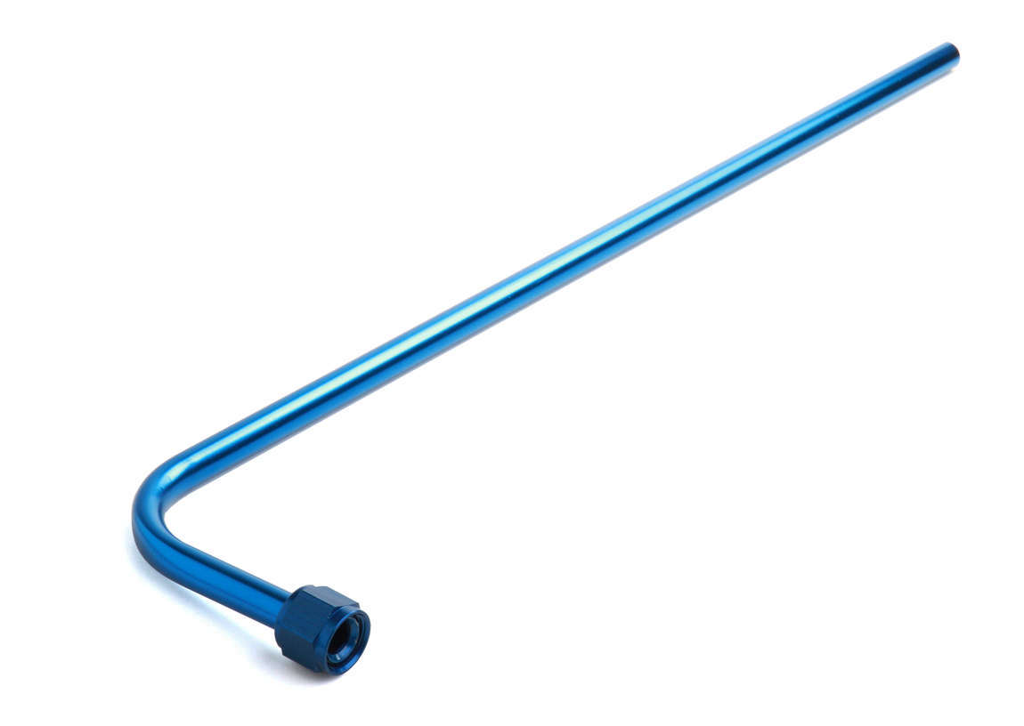 NOS16160 20 in. Long & 8AN Female Thread Nitrous Blow Down Tube - Blue Anodize