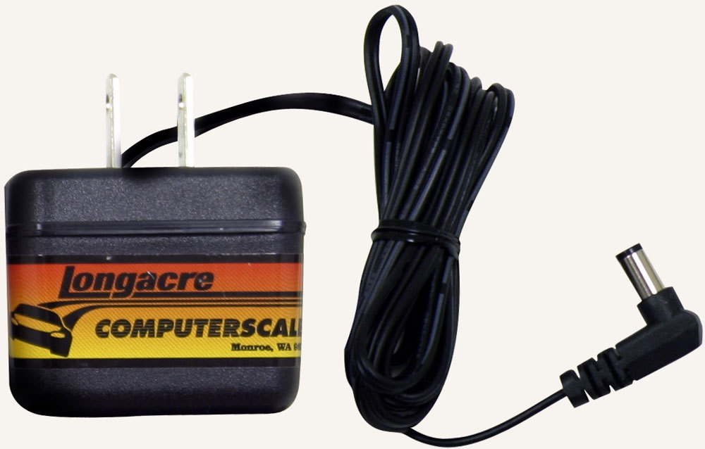 Replacement Charger Scale with 12V Output & 110V Input Wall Outlet, Black