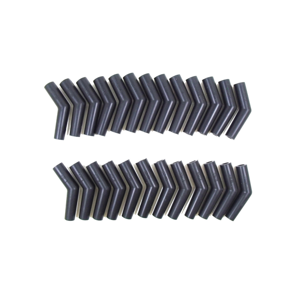 135 deg Spark Plug Boots with Black Silicone - Pack of 25