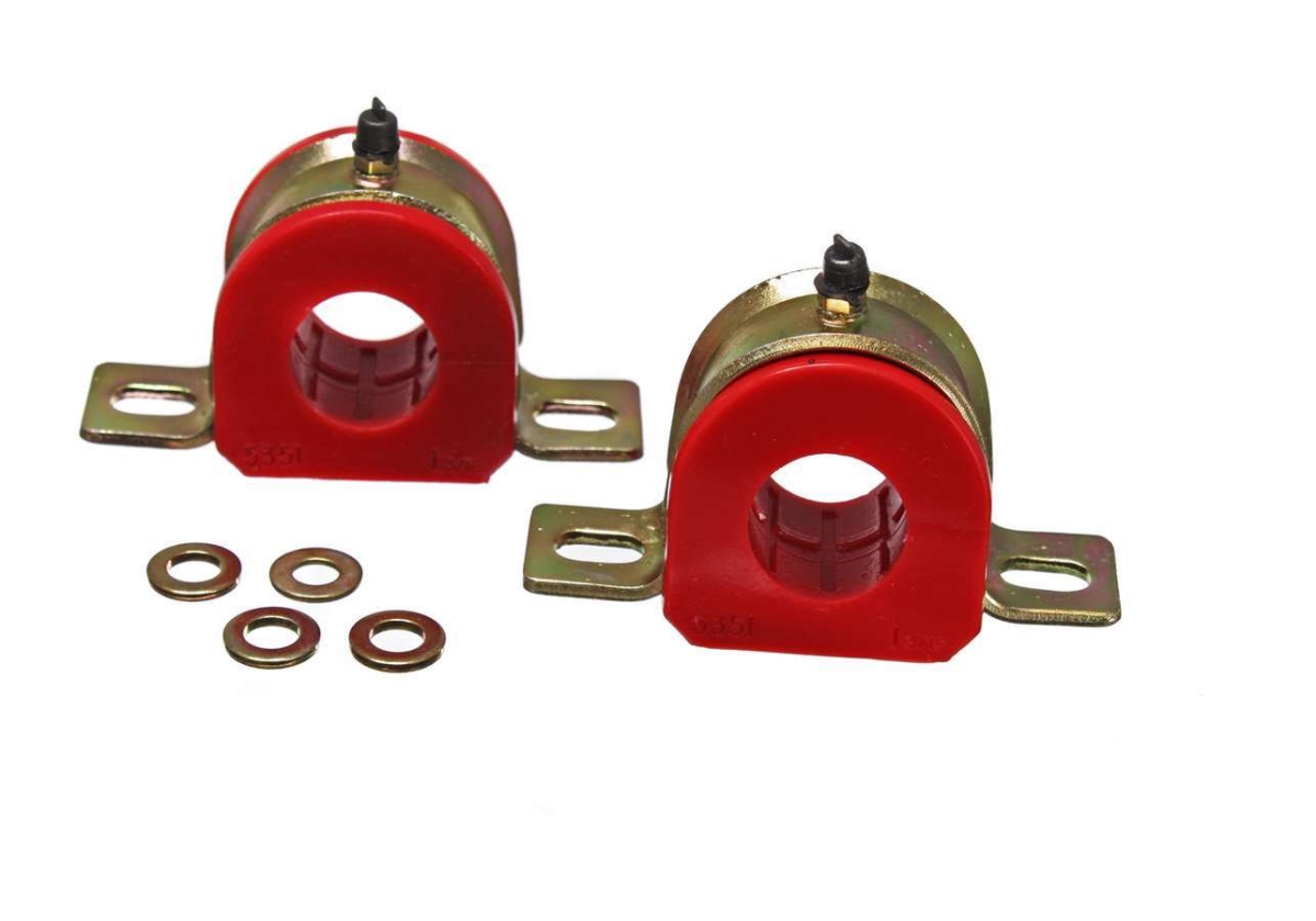 1.375 in. Hyper-Flex Polyurethane Bracket Sway Bar Bushing, Red & Zinc Oxide