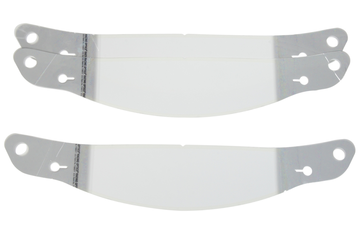 2 mm Thick Perimeter Seal Tear Off Helmet Shield with GP6 & SK-6 Straight Plastic Arai, Clear - Set of 30