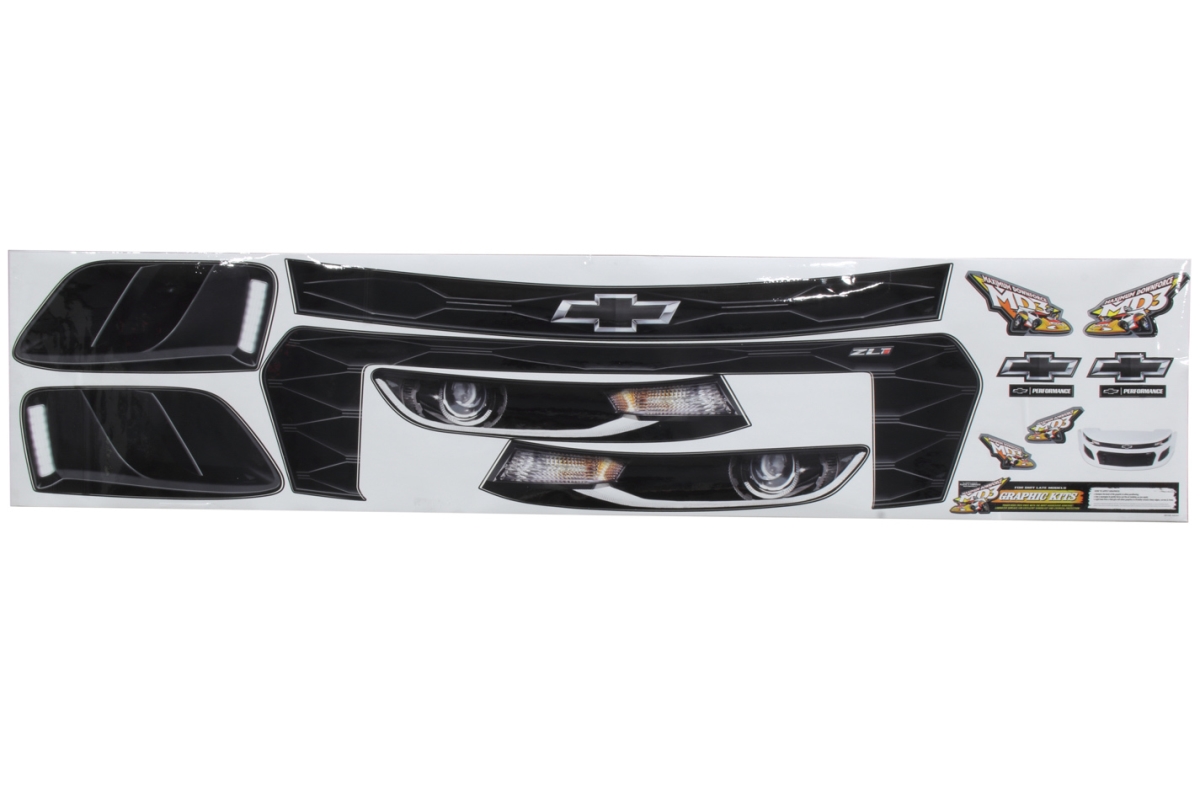 FIV20132-44141 Laminated Protective Coating Street Stock Graphics Nose for 2019 Chevrolet Camaro MD3