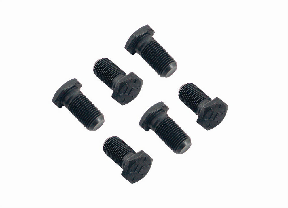 Mr. Gasket MRG914 0.5-20 in. Thread Flywheel Bolt Kit with 1 in. Long Hex Head AMC & Pontiac V8, Black Oxide - Set of 6