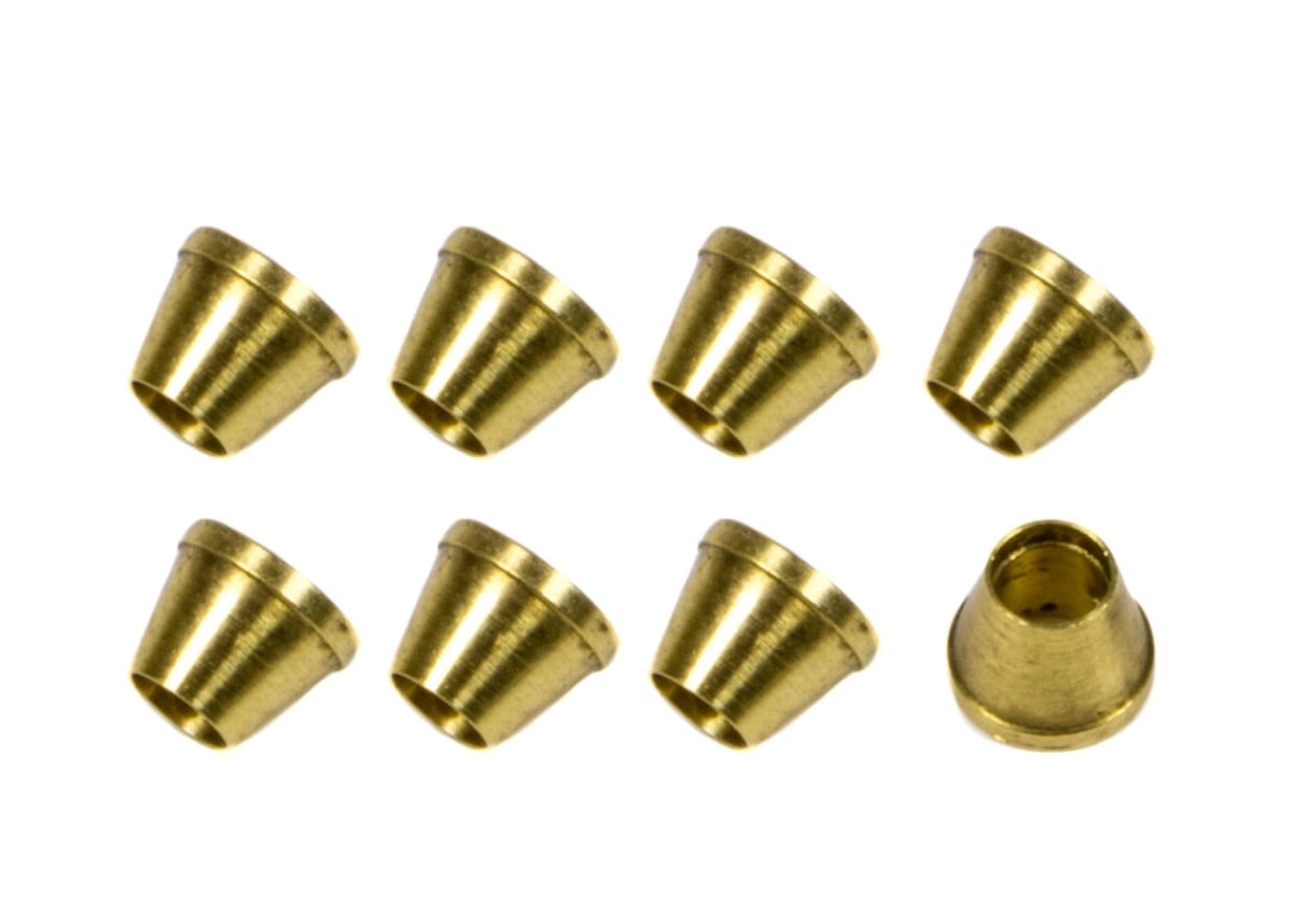 NOS16404-8 0.125 in. Brass Compression Ferrule, Natural - Set of 8