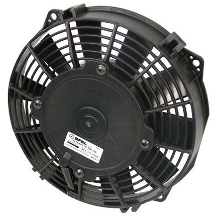 7.50 in. Puller Electric Cooling Fan with 2.011 in. Thick Plastic 437 CFM Straight Blade, Black