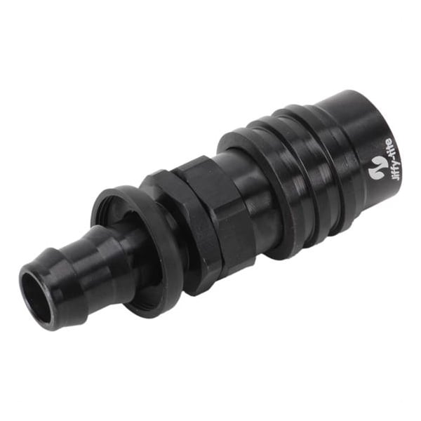 No.8AN Push Lock Hose End Valve - Black