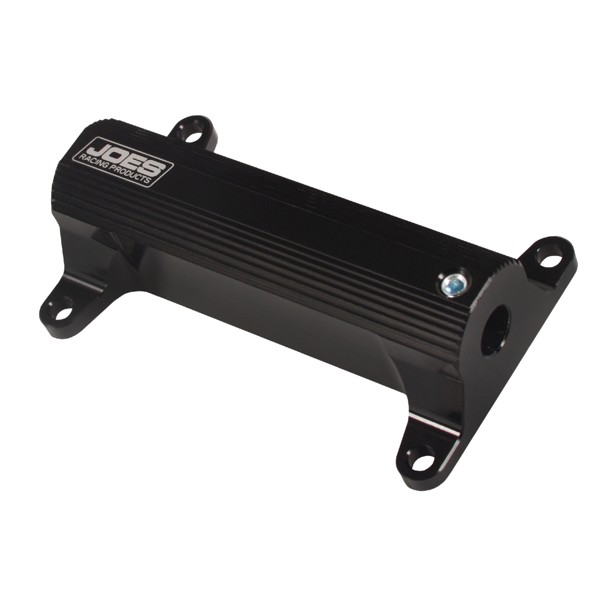 4 x 1.25 x 2.375 in. Thread Aluminum Heel Stop, Black Anodize