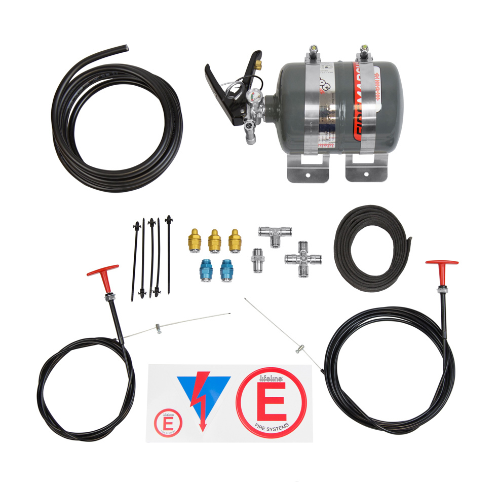 LIF106-001-004 Zero 360 Novec 1230 Fire Bottle Suppression System - 5 lbs
