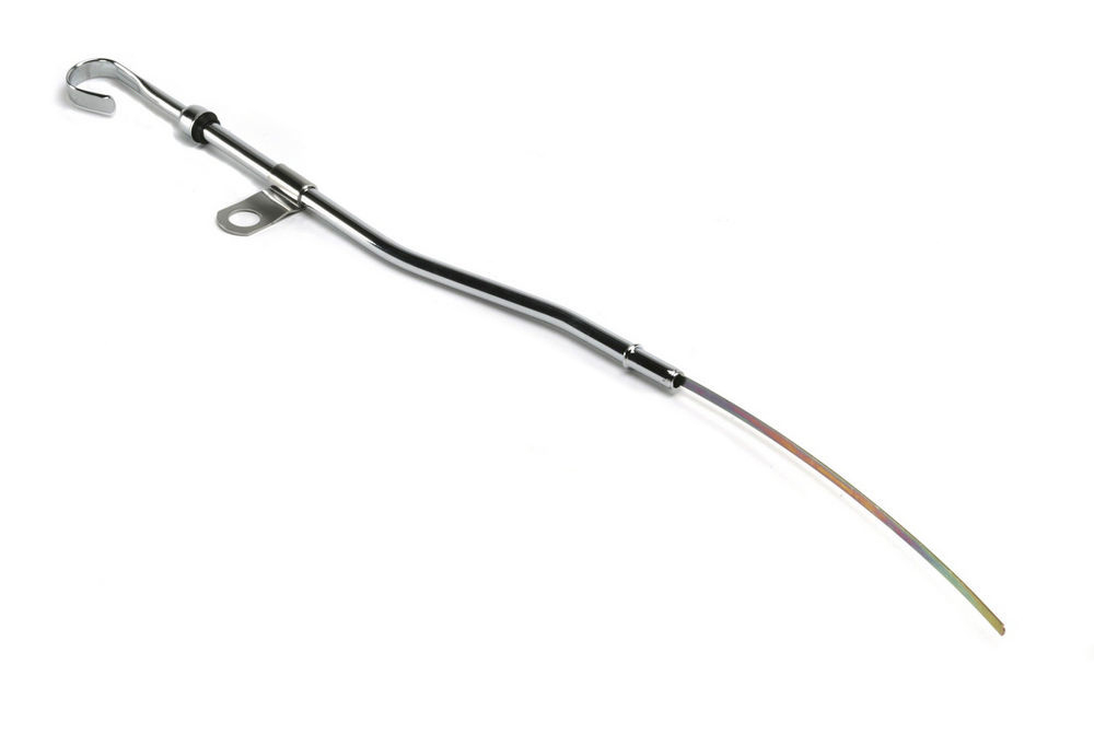 Mr. Gasket MRG6921 Solid Tube Engine Oil Dipstick Block Mount for Small Block Ford - Chrome