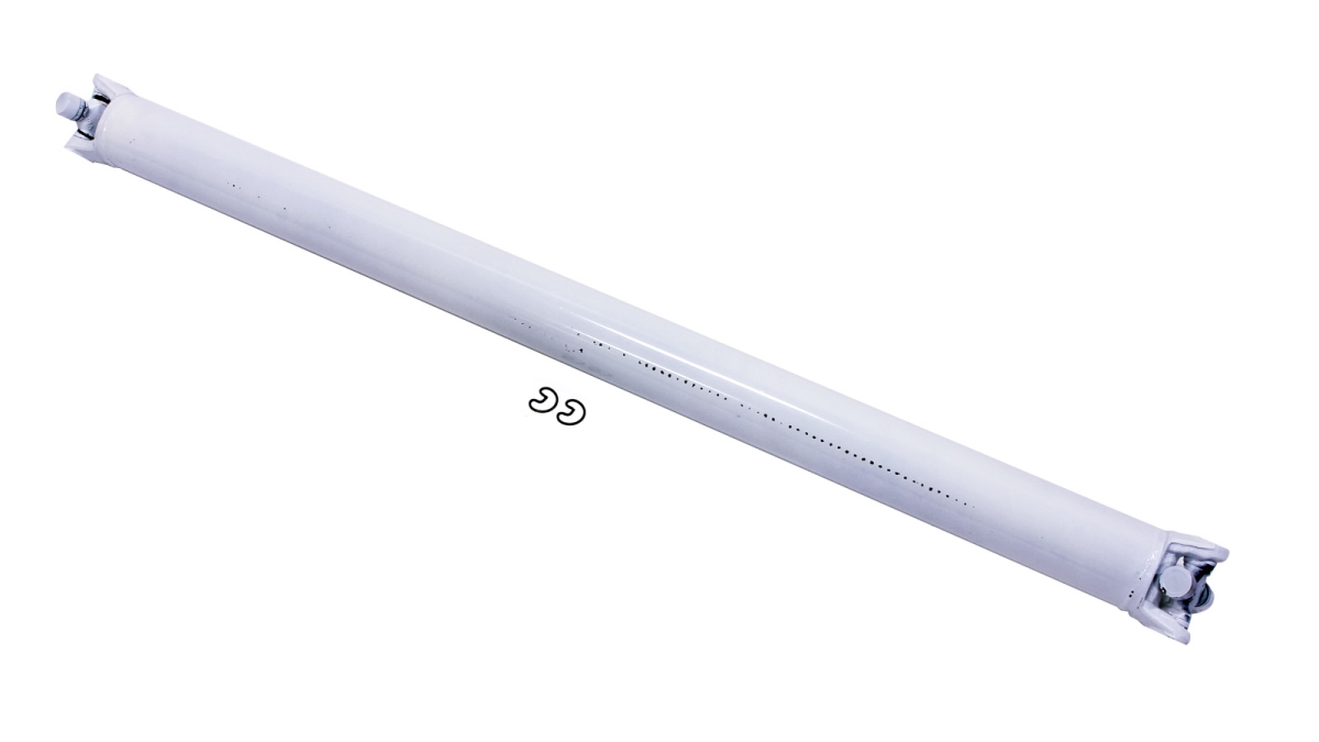 52 x 3 in. 1310 U-Joints Steel Drive Shaft, White