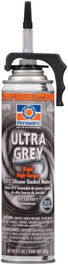 9.50 oz Ultra Silicone Aerosol Sealant, Grey