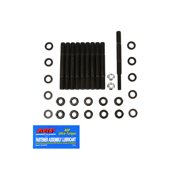 Hex Nuts & 2-Bolt Mains Main Stud Kit for Cadillac Ford V8 - Black Oxide