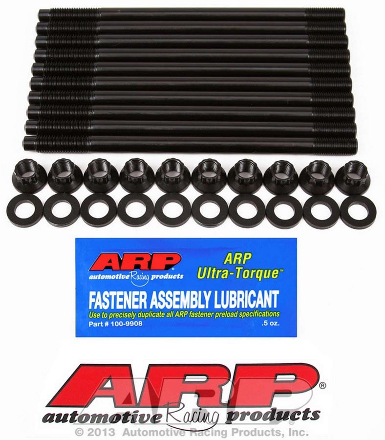 0.5 in. 12 Point Nuts Cylinder Head Stud Kit for 2.4 DOHC Toyota 2000 - Black Oxide