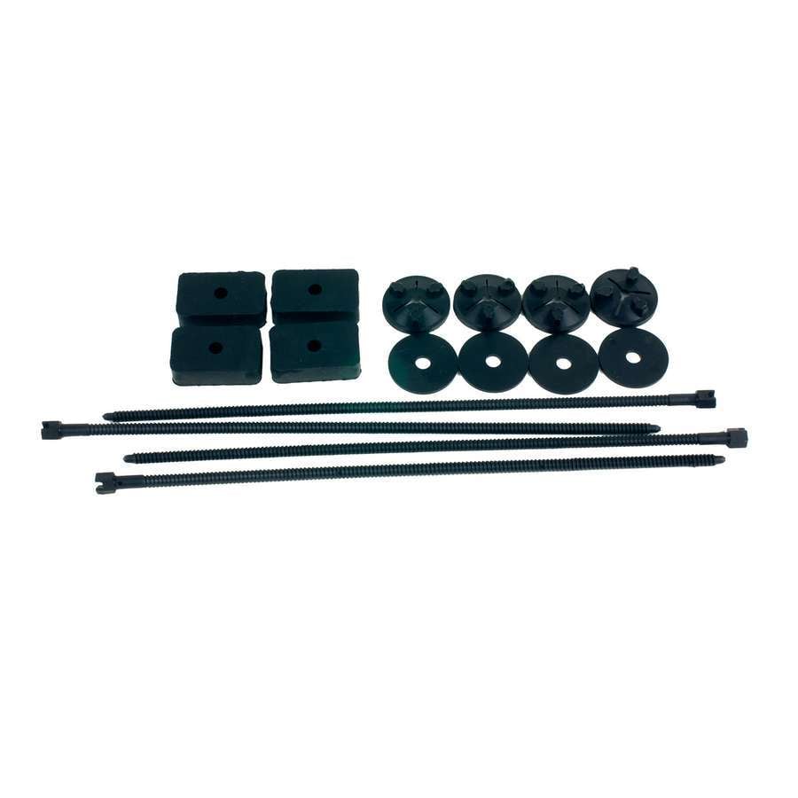 BMM80278 Electric Fan Mount Kit with Push Through Radiator Style, Nylon & Black - Set of 4