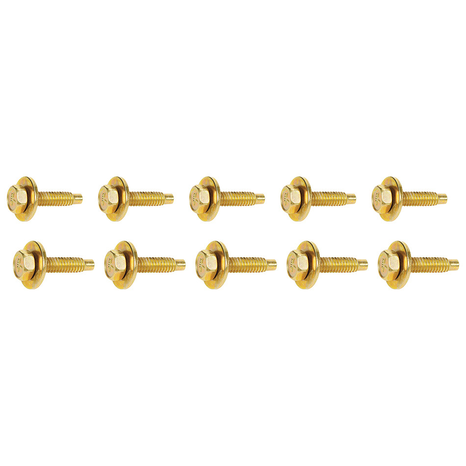 0.125 in. Body Bolt Clips, Gold - Pack of 10