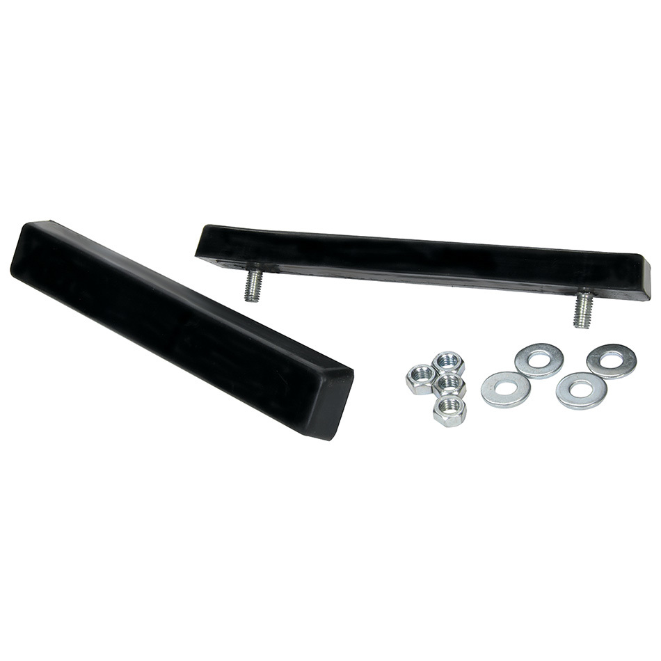 8.5 x 1.5 x 0.75 in. Tall Stack Stand Pad with 8 x 1.25 mm Right Hand Thread, Black - Pack of 2