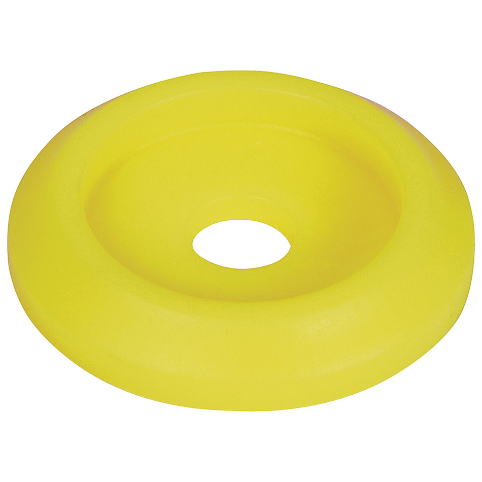 Plastic Body Bolt Washer, Fluorescent Yellow - Pack of 50