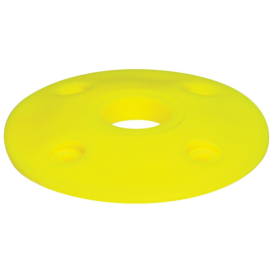 Plastic Scuff Plate, Fluorescent Yellow - Pack of 4