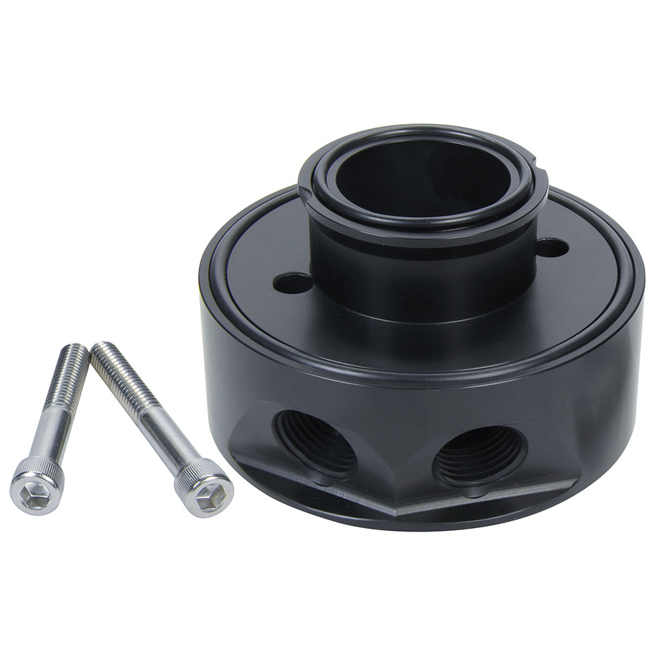 Remote Oil Cooler Sandwich Adapter for Small Block Chevy