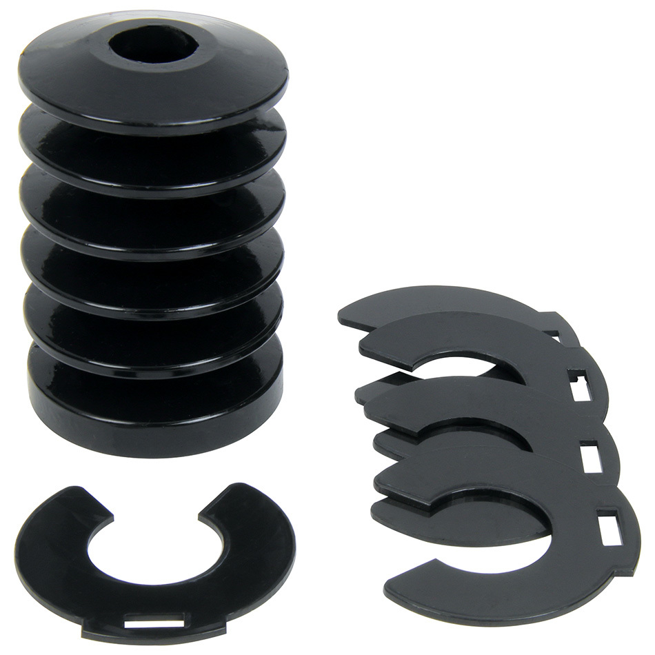 3 in. Tall Bump Stop with 1.625 x 0.062 in. Thick Polyurethane - Black