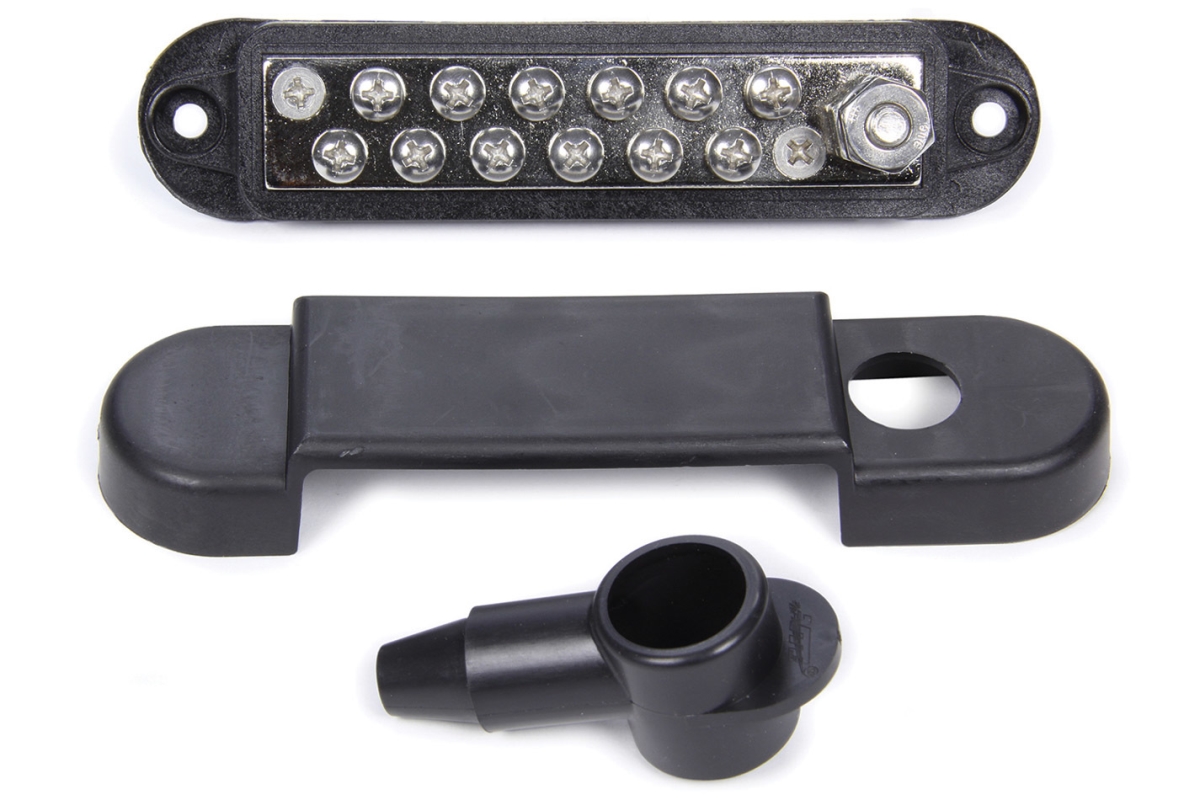 Terminal Block Buss Bar, Black