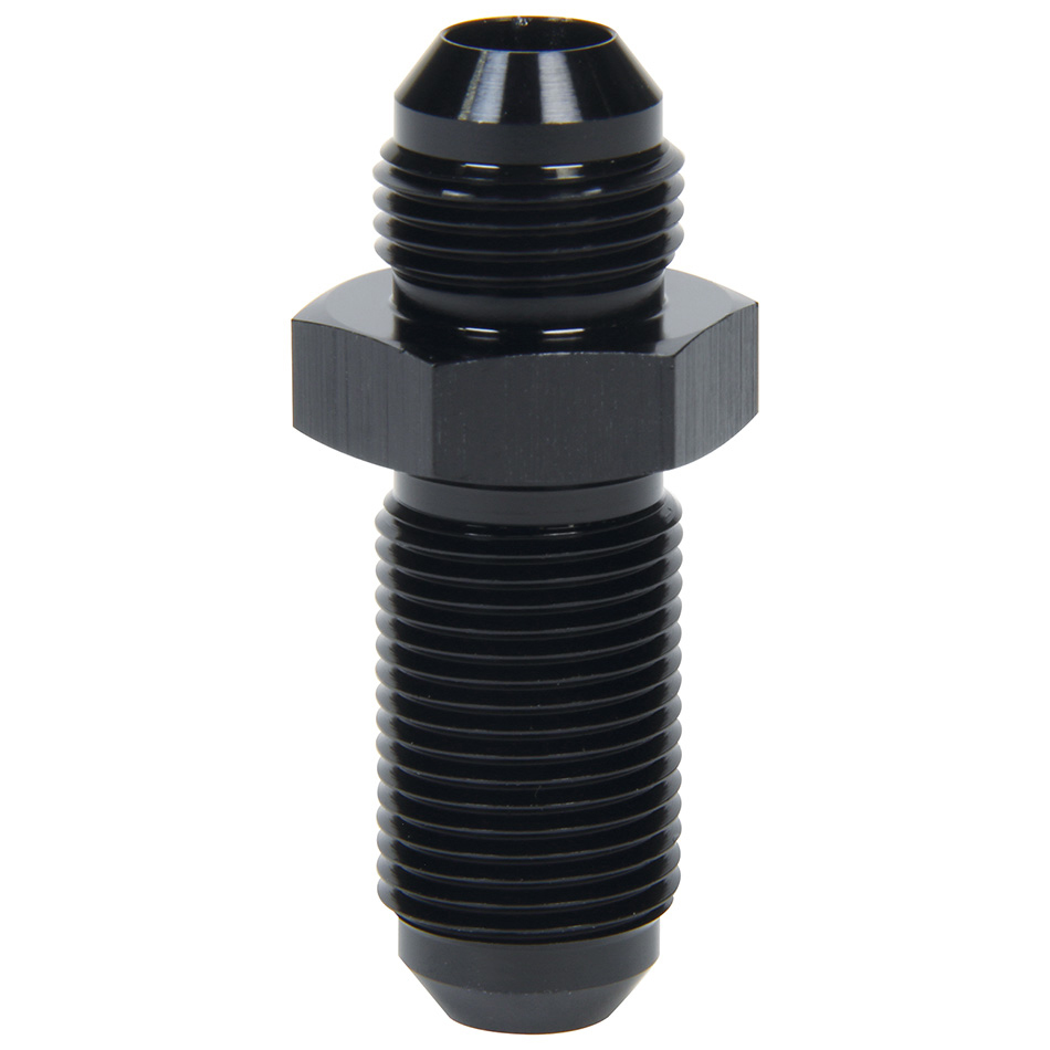 3AN Straight Bulkhead Fuel Fitting, Black