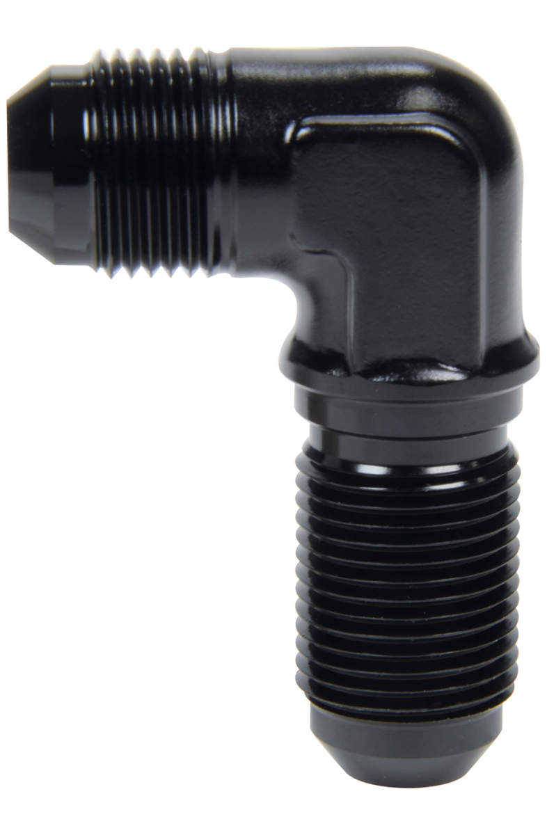 12AN 90 deg Bulkhead Fuel Fitting, Black