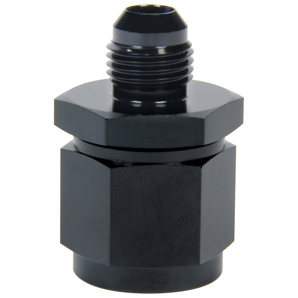 6AN to 4AN Flare Reducer Adapter - Black - Straight - Anodized Finish