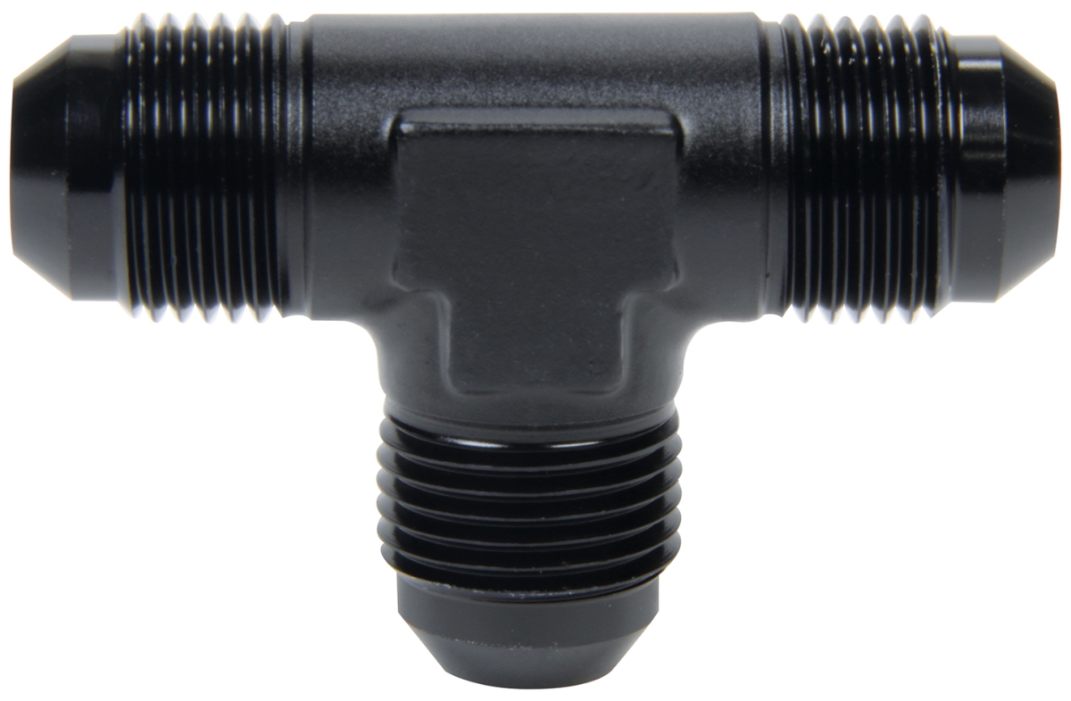 12AN Tee Swivel On Side Adapter Fitting, Black