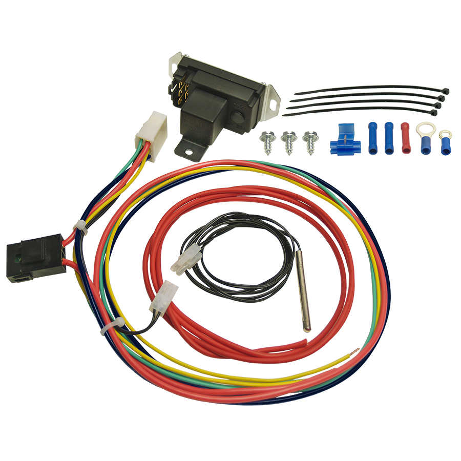 Electric Fan Controller with Relay Push-In Probe