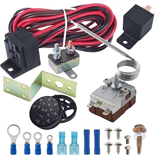Electric Fan Controller with Relay Screw-In Probe