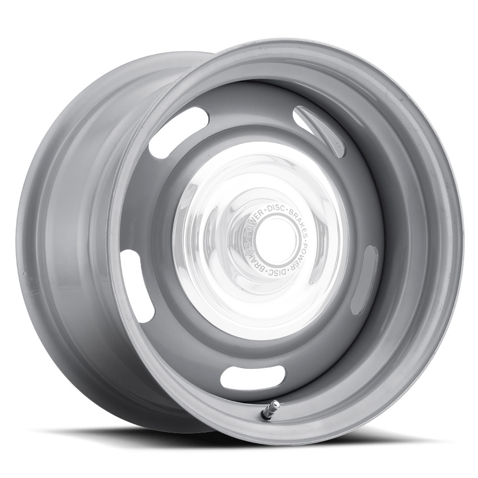 15 x 8 in. Rally Wheel with 4.250 in. Backspace & 5 x 4.75 in. Bolt Pattern, Silver