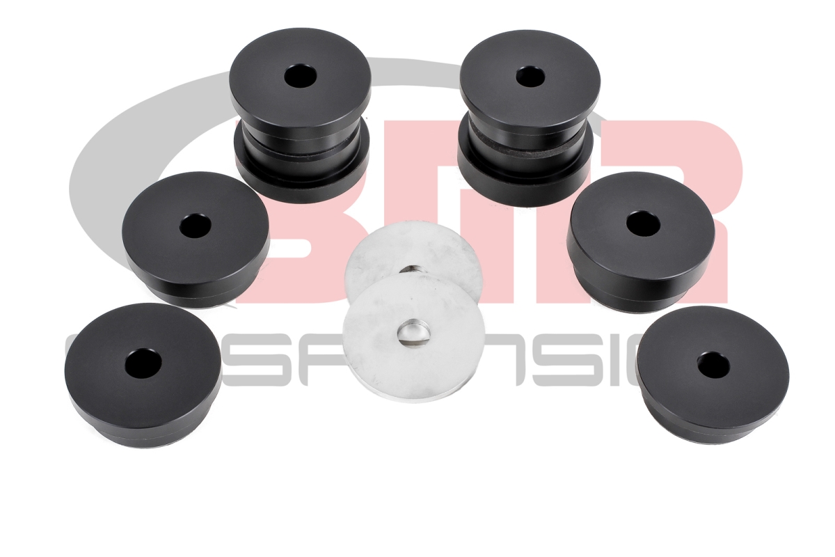 BMRBK048 Polyurethane Rear Cradle Bushing for 2015-2018 Ford Mustang - Black
