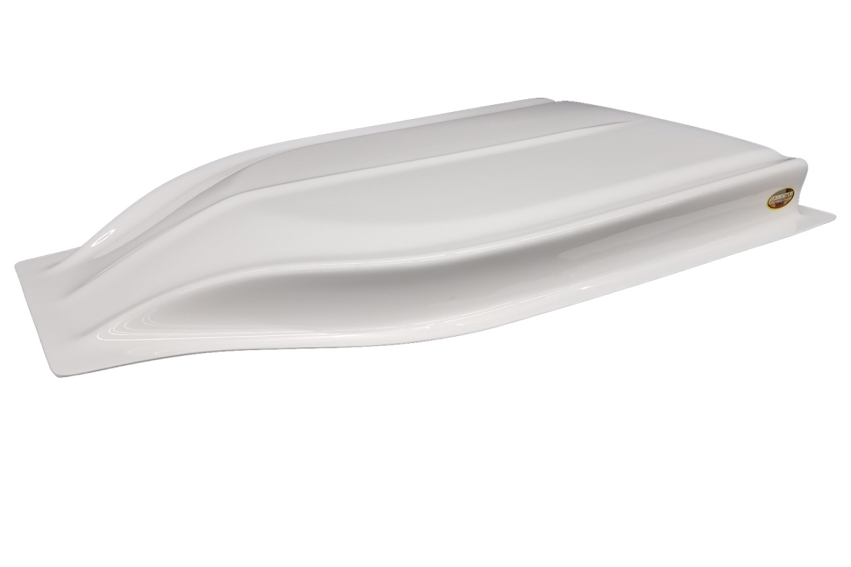 Picture of Dominator Racing Products DOM517-WH Hood Scoop Stalker Street Stock&#44; White - 2.5 in.