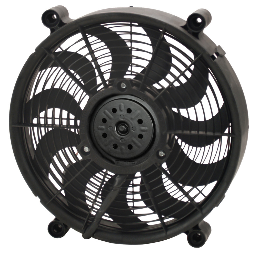 High Output Electric Fan - Black - 14 in. - Pusher & Puller - 2100 CFM